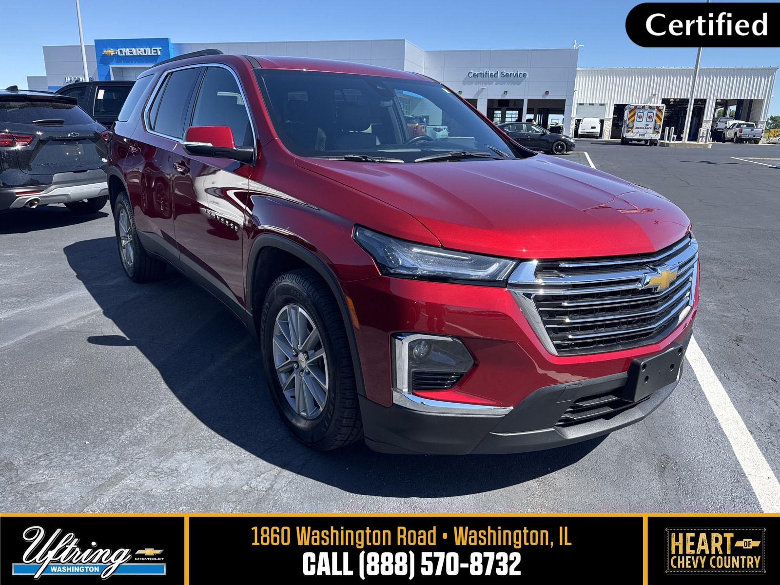 Radiant Red Tintcoat 2023 Chevrolet Traverse SUV / Crossover Front-Wheel Drive 9-Speed Automatic