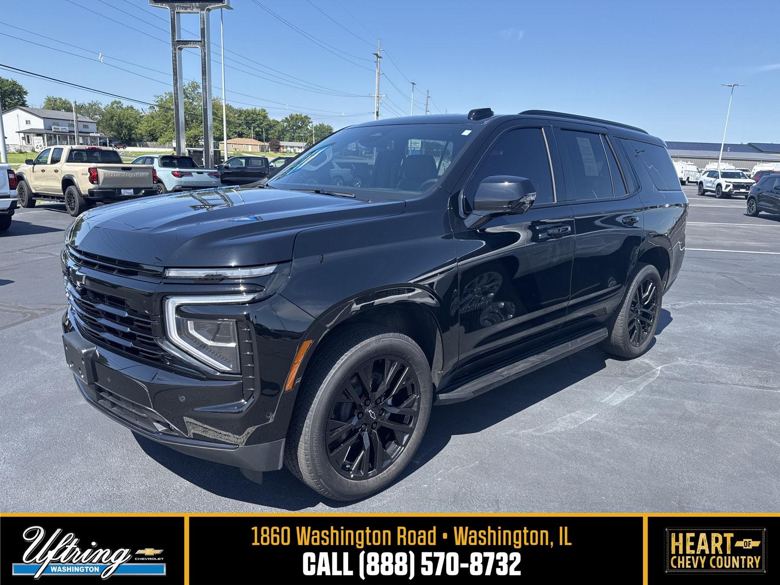 Black 2025 Chevrolet Tahoe SUV / Crossover Four-Wheel Drive Automatic