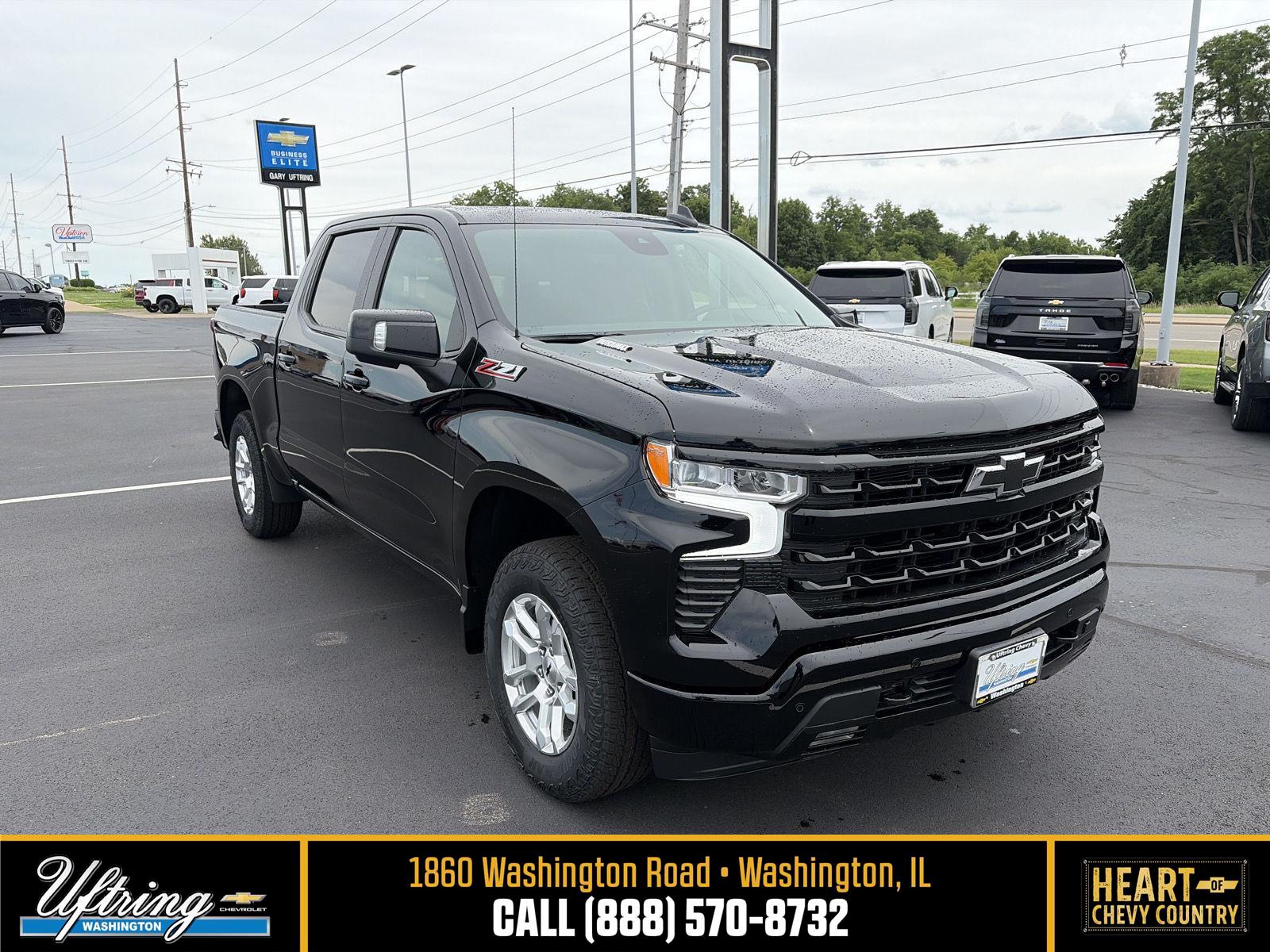 Black 2026 Chevrolet Silverado 1500 Pickup Truck Four-Wheel Drive Automatic