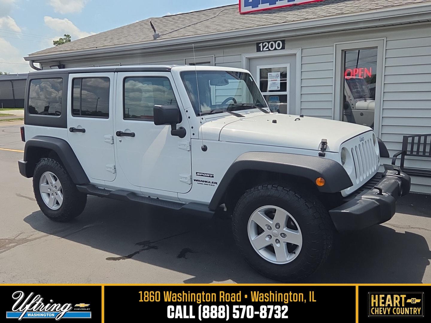 Bright White Clearcoat 2017 Jeep Wrangler SUV / Crossover Four-Wheel Drive 5-Speed Automatic