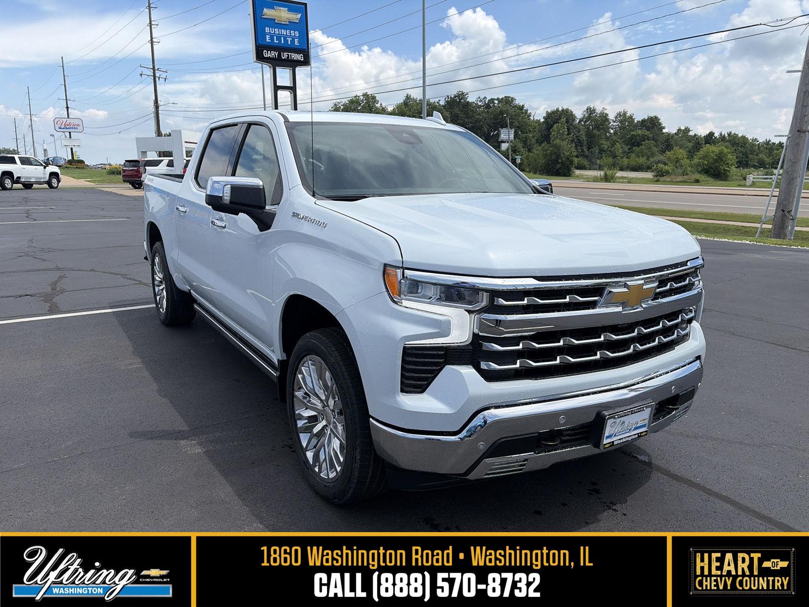 Polar White Tricoat 2026 Chevrolet Silverado 1500 Pickup Truck Four-Wheel Drive Automatic