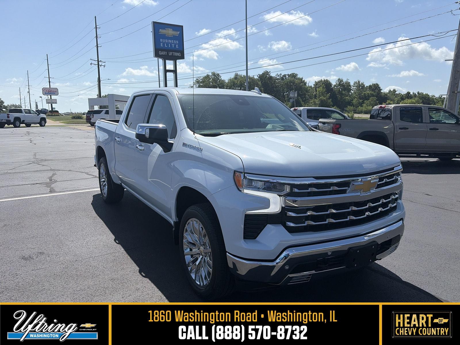 Polar White Tricoat 2026 Chevrolet Silverado 1500 Pickup Truck Four-Wheel Drive Automatic