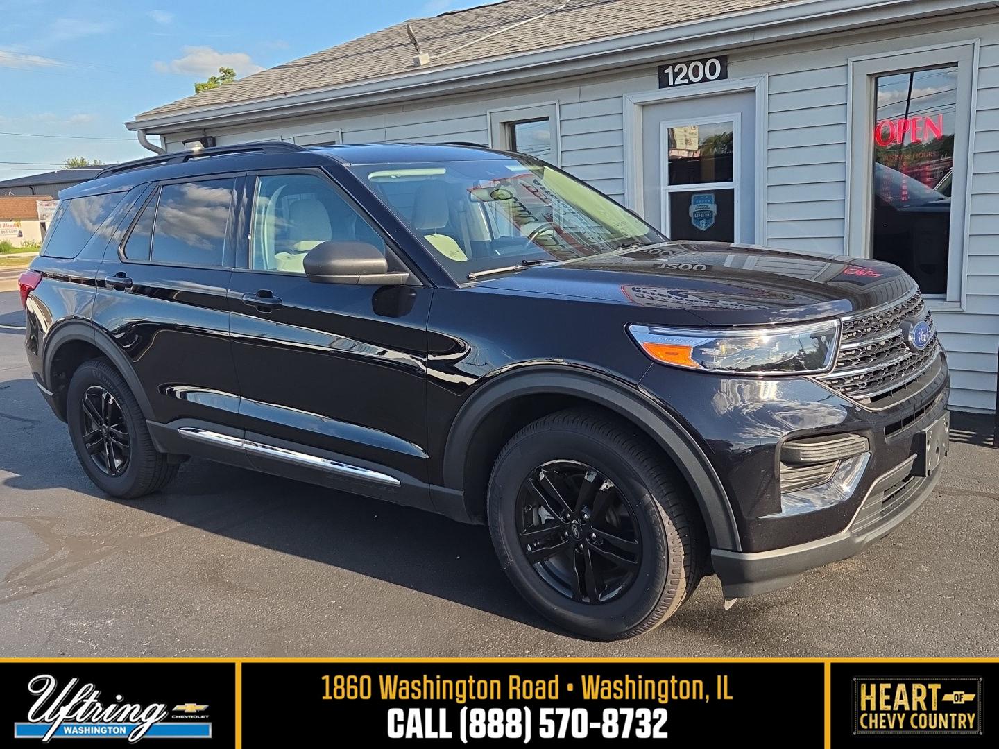 Agate Black 2023 Ford Explorer SUV / Crossover All-Wheel Drive Automatic