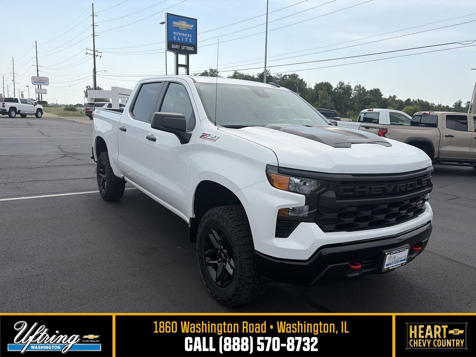 Summit White 2026 Chevrolet Silverado 1500 Pickup Truck Four-Wheel Drive Automatic