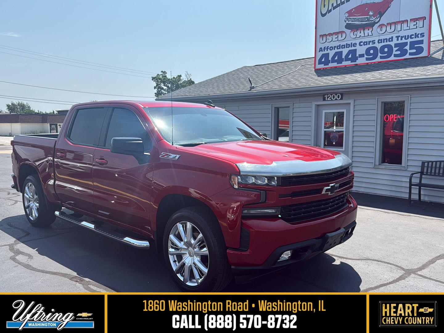 Cherry Red Tintcoat 2022 Chevrolet Silverado 1500 Pickup Truck Four-Wheel Drive 8-Speed Automatic