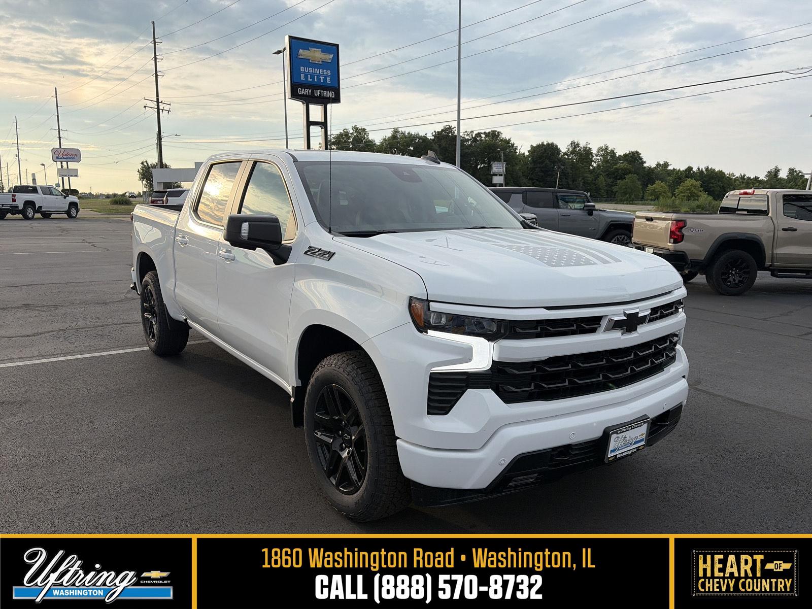 Summit White 2026 Chevrolet Silverado 1500 Pickup Truck Four-Wheel Drive Automatic