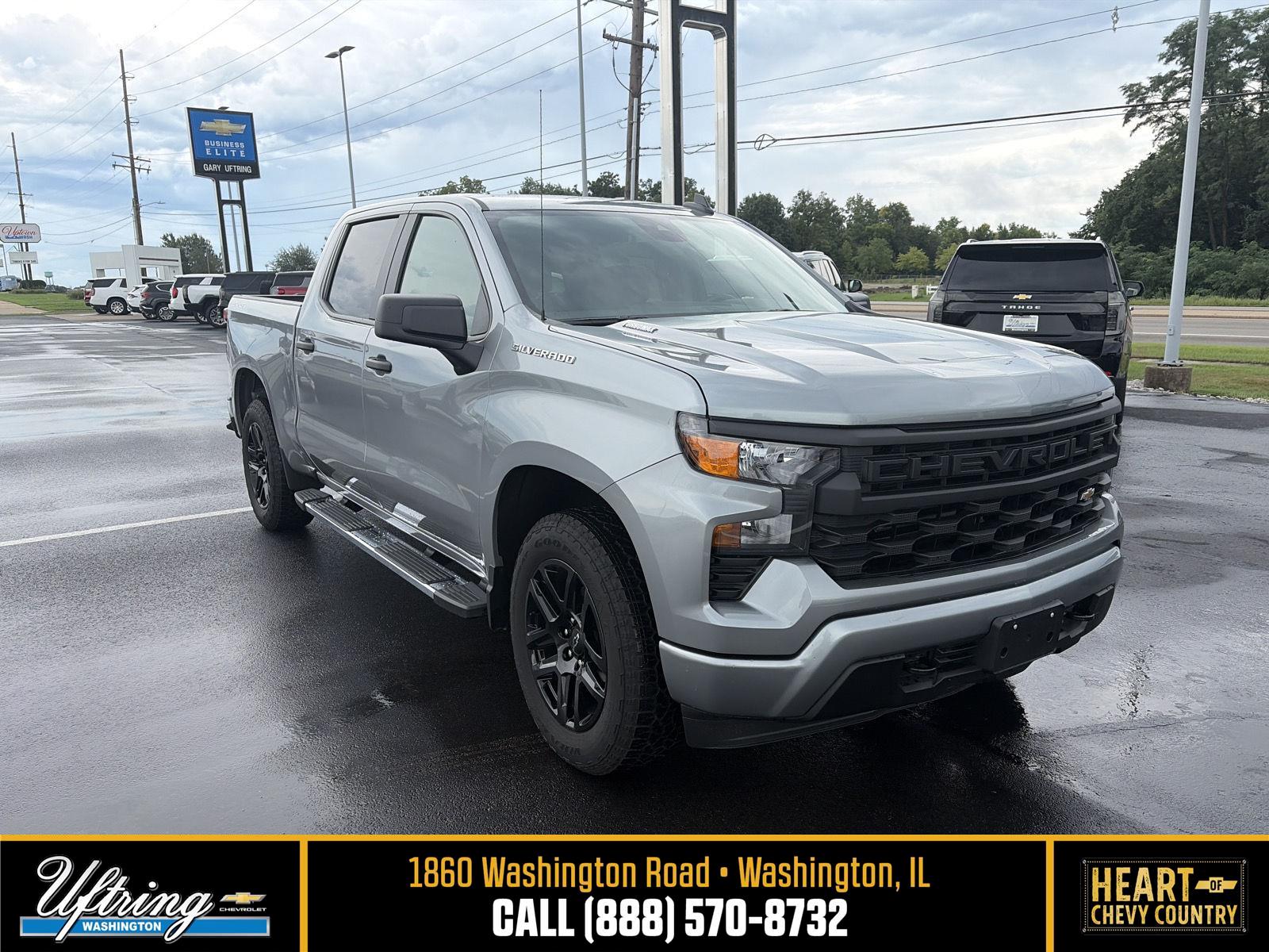 Sterling Gray Metallic 2026 Chevrolet Silverado 1500 Pickup Truck Four-Wheel Drive 8-Speed Automatic