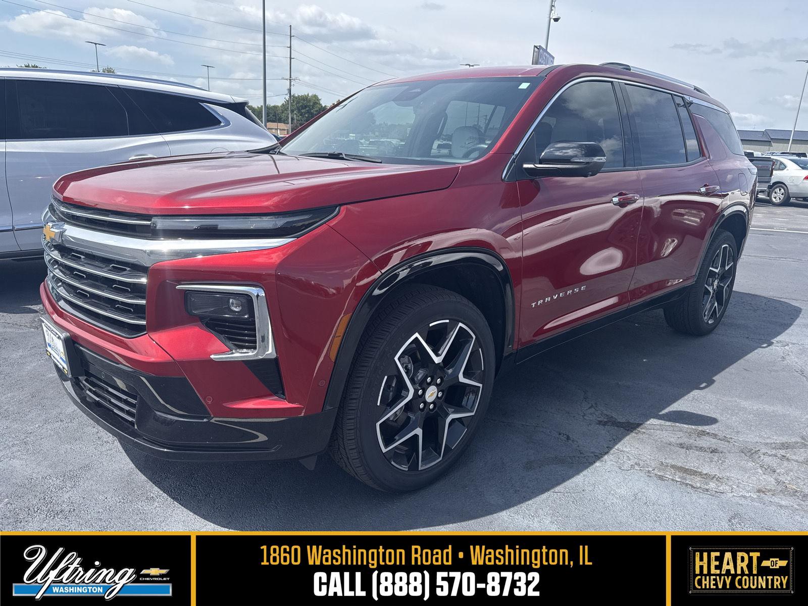 Radiant Red Tintcoat 2025 Chevrolet Traverse SUV / Crossover Front-Wheel Drive 8-Speed Automatic