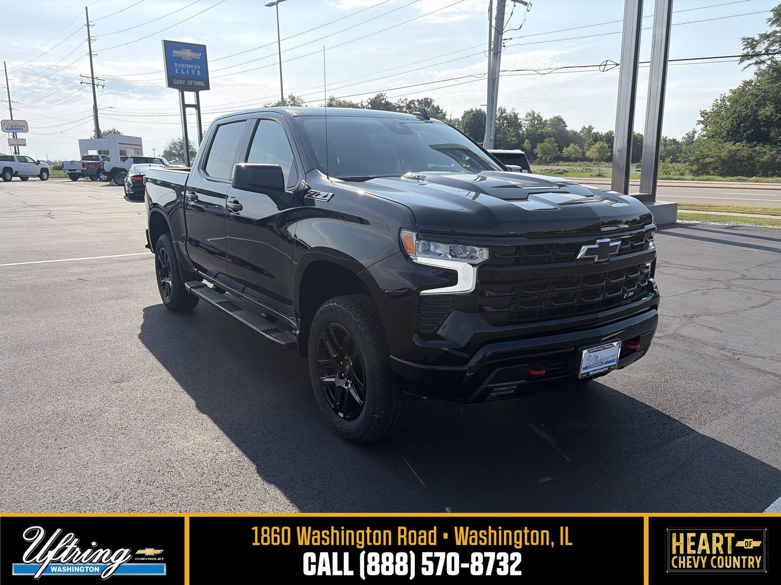 Black (BLK) 2026 Chevrolet Silverado 1500 Pickup Truck Four-Wheel Drive