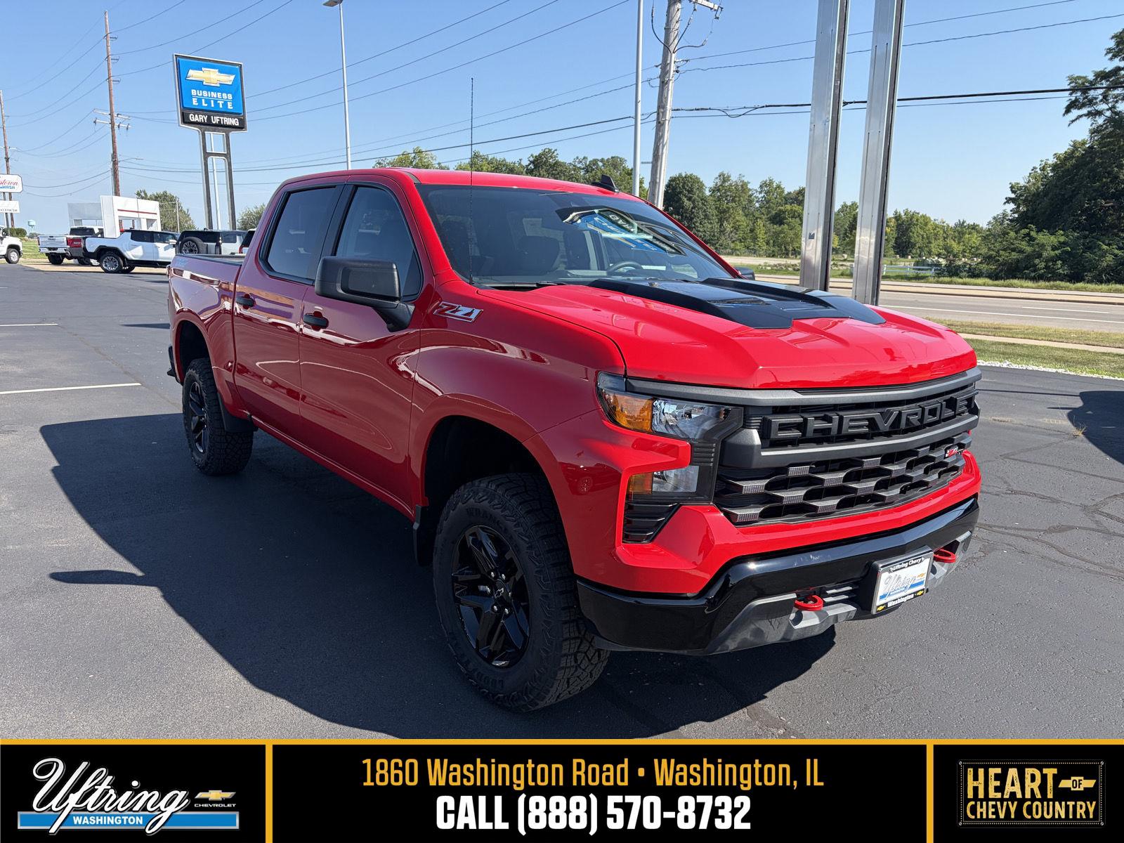 Red Hot 2026 Chevrolet Silverado 1500 Pickup Truck Four-Wheel Drive Automatic