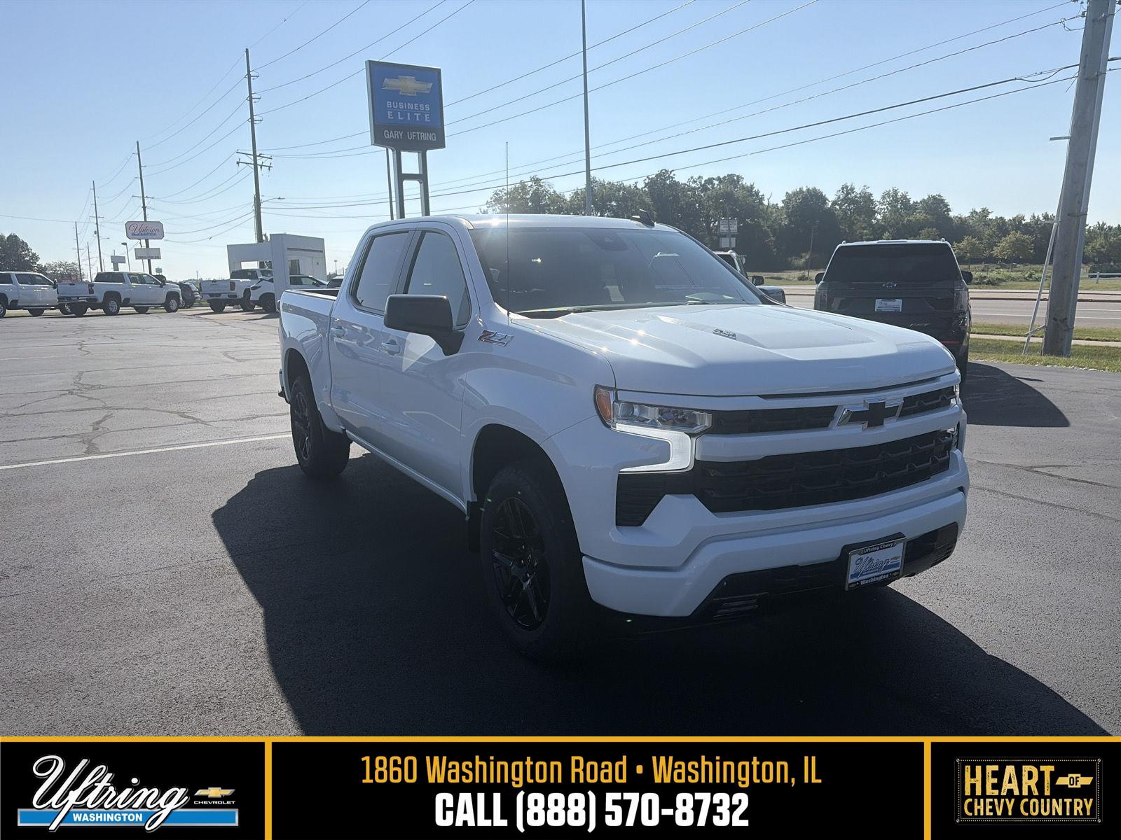 Summit White 2026 Chevrolet Silverado 1500 Pickup Truck Four-Wheel Drive Automatic