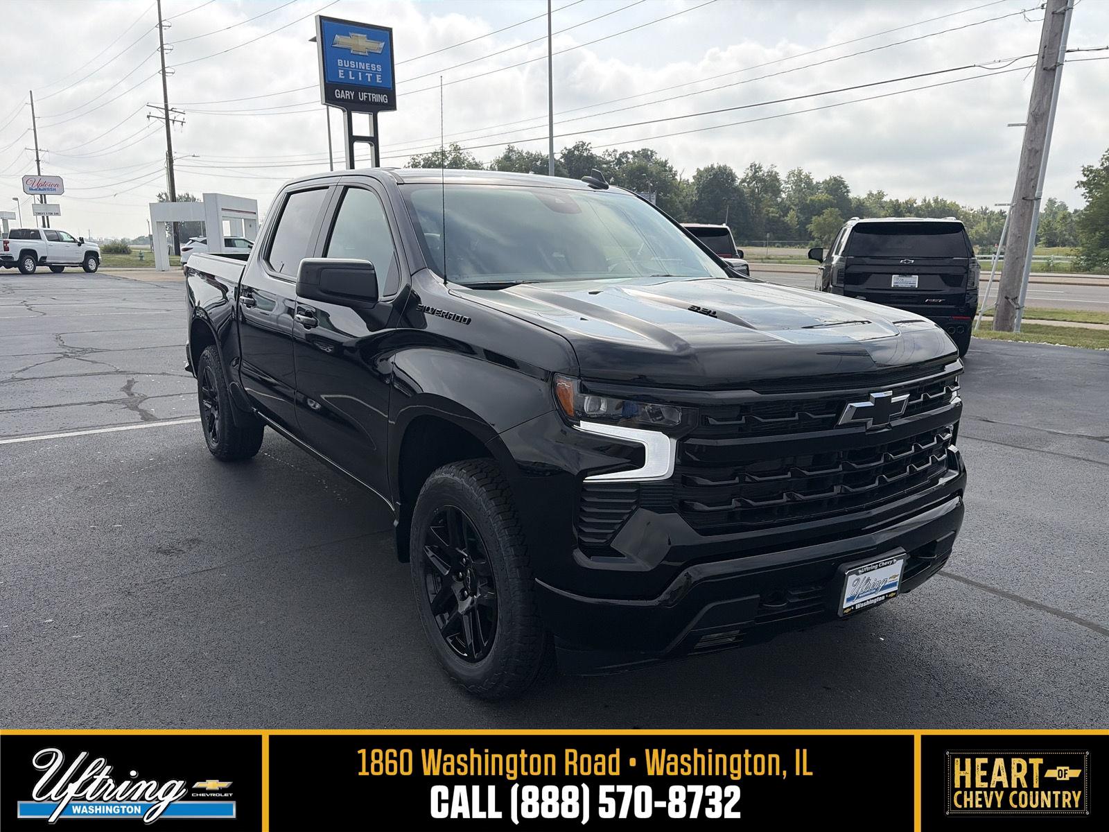 Black 2026 Chevrolet Silverado 1500 Pickup Truck Four-Wheel Drive Automatic