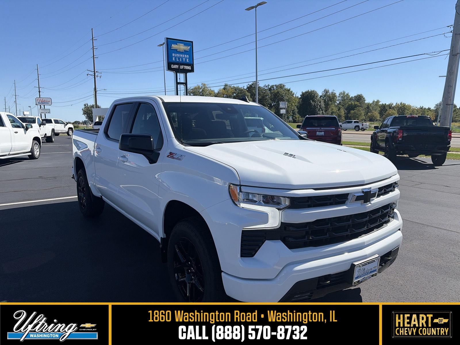 Summit White 2026 Chevrolet Silverado 1500 Pickup Truck Four-Wheel Drive Automatic