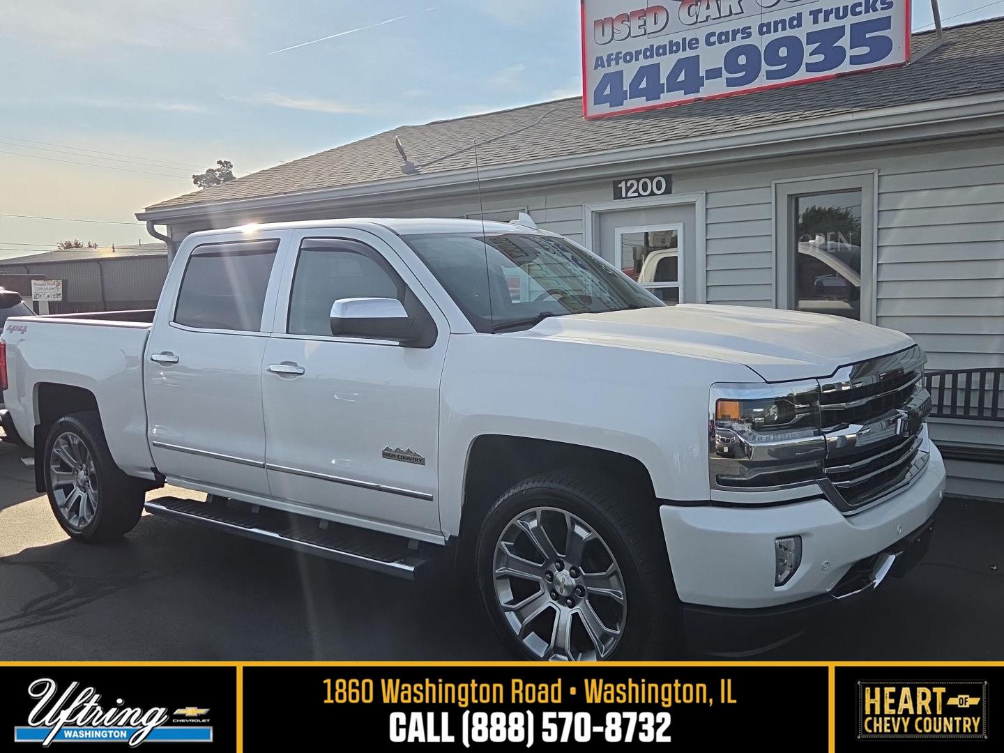 White (Iridescent Pearl Tricoat) 2018 Chevrolet Silverado 1500 Pickup Truck Four-Wheel Drive 8-Speed Automatic