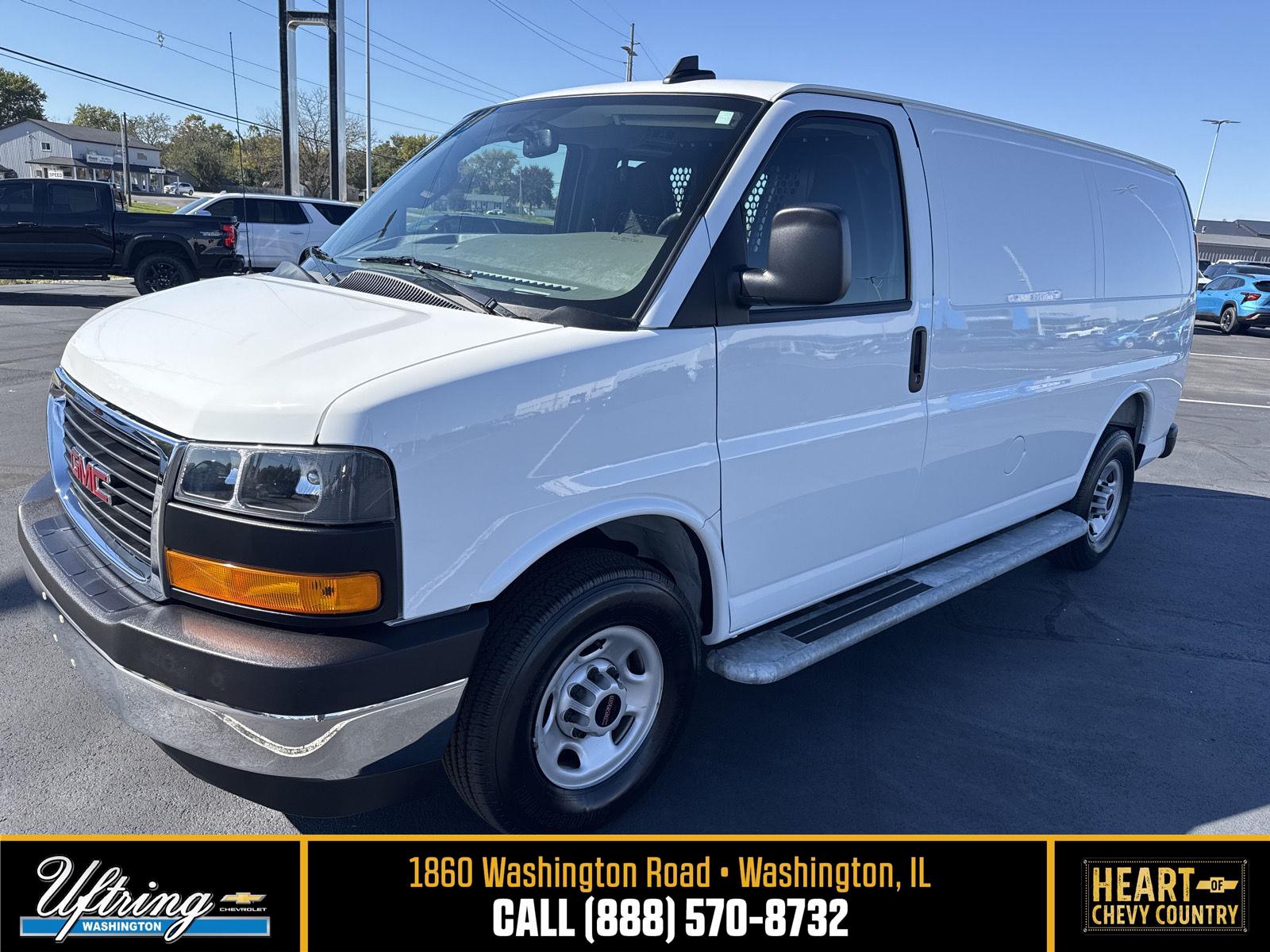 Summit White 2025 GMC Savana Cargo Van Rear-Wheel Drive 8-Speed Automatic