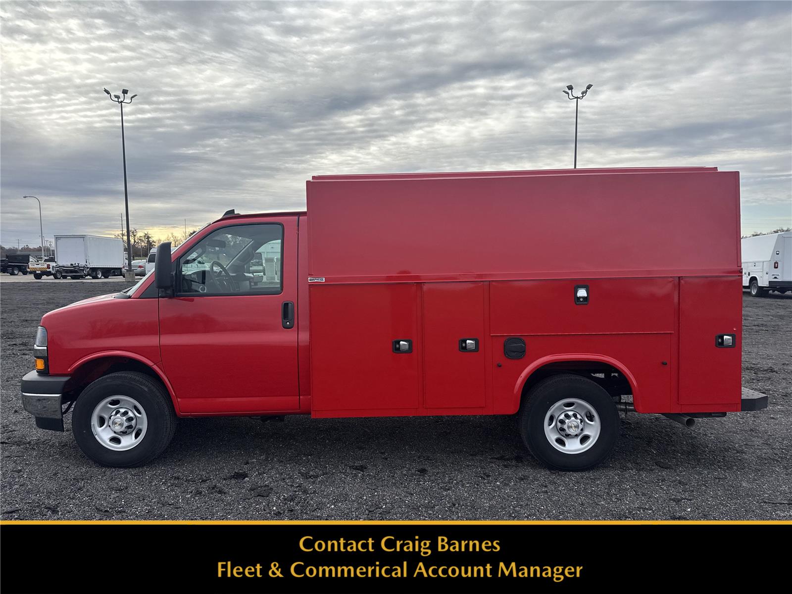 Red Hot 2025 Chevrolet Express Chassis Van Rear-Wheel Drive 8-Speed Automatic