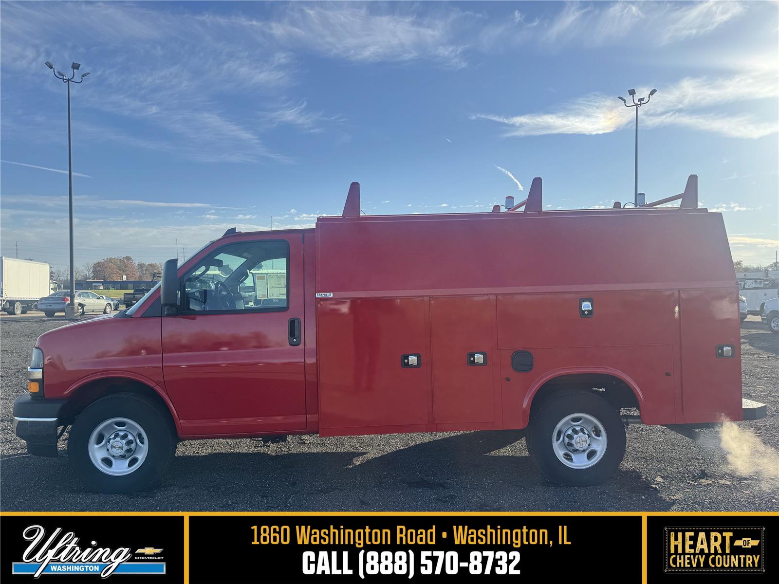 Red Hot 2025 Chevrolet Express Chassis 3500 Cutaway 139 Van Rear-Wheel Drive 8-Speed Automatic