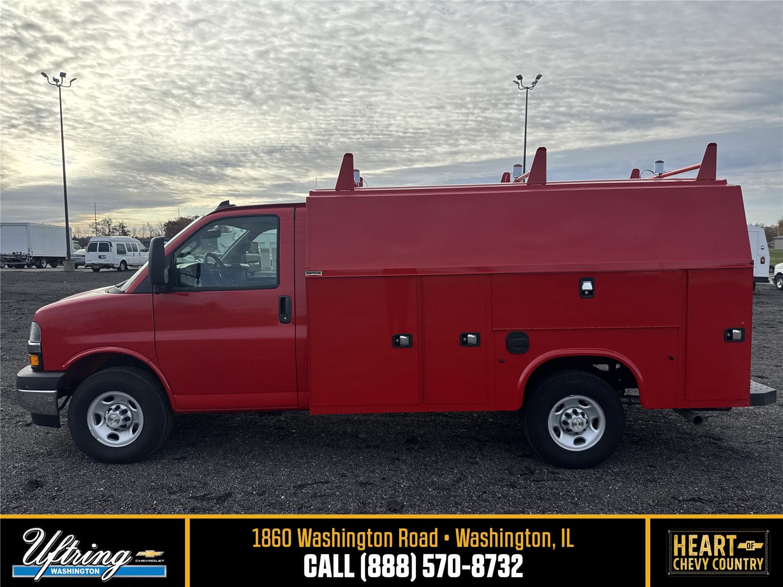 Red Hot 2025 Chevrolet Express Chassis 3500 Cutaway 139 Van Rear-Wheel Drive 8-Speed Automatic