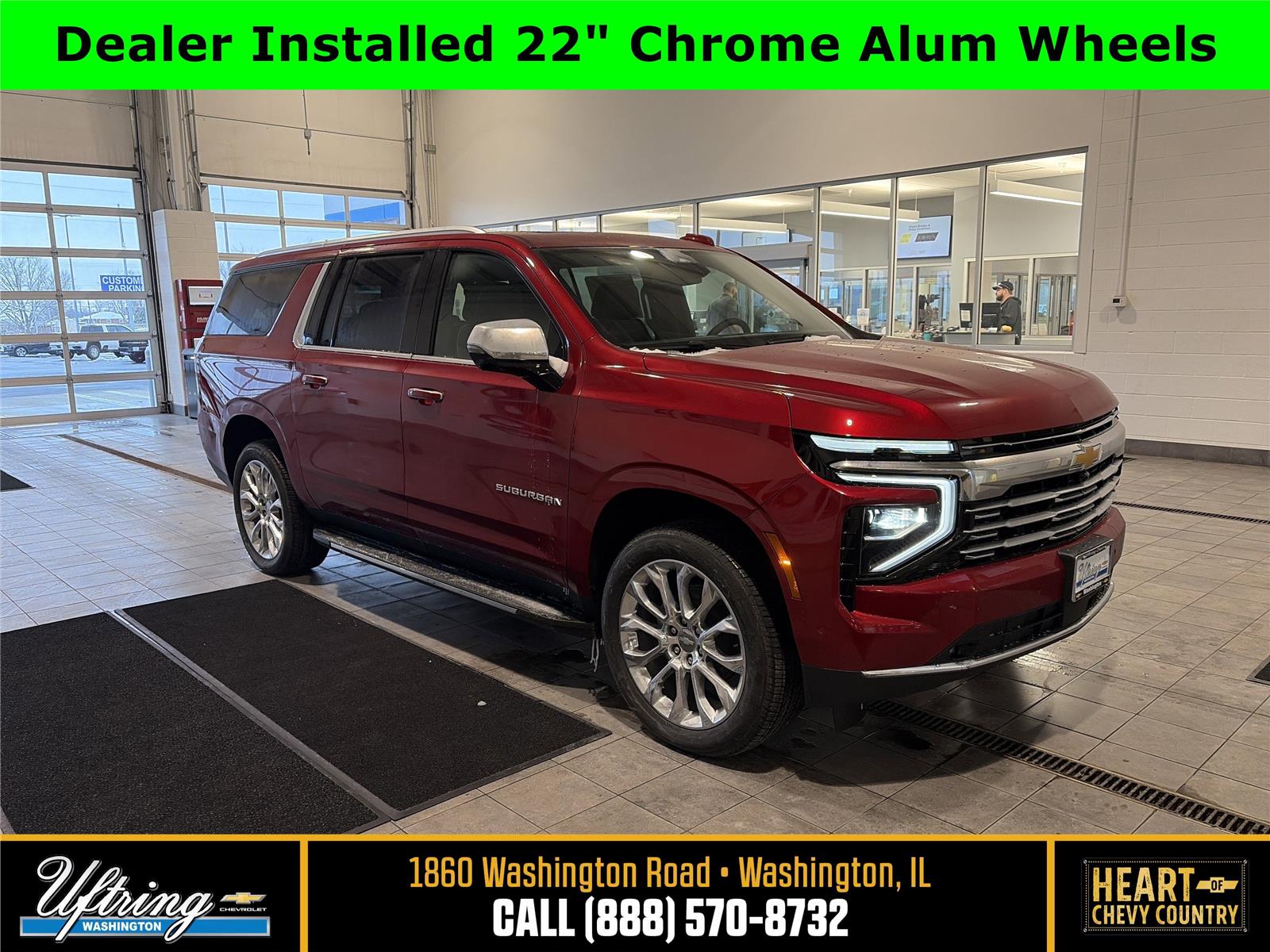 Radiant Red Tintcoat 2026 Chevrolet Suburban SUV / Crossover Four-Wheel Drive Automatic