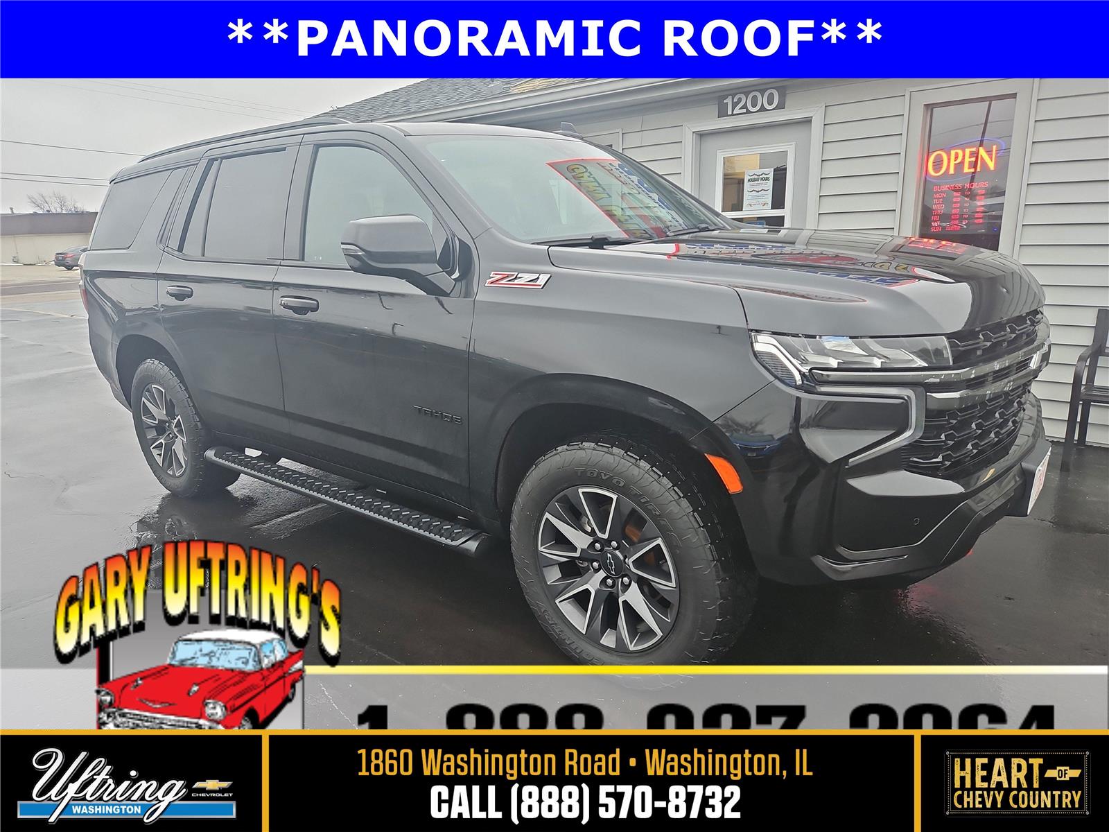 Black 2021 Chevrolet Tahoe Z71 4WD SUV / Crossover Four-Wheel Drive Automatic