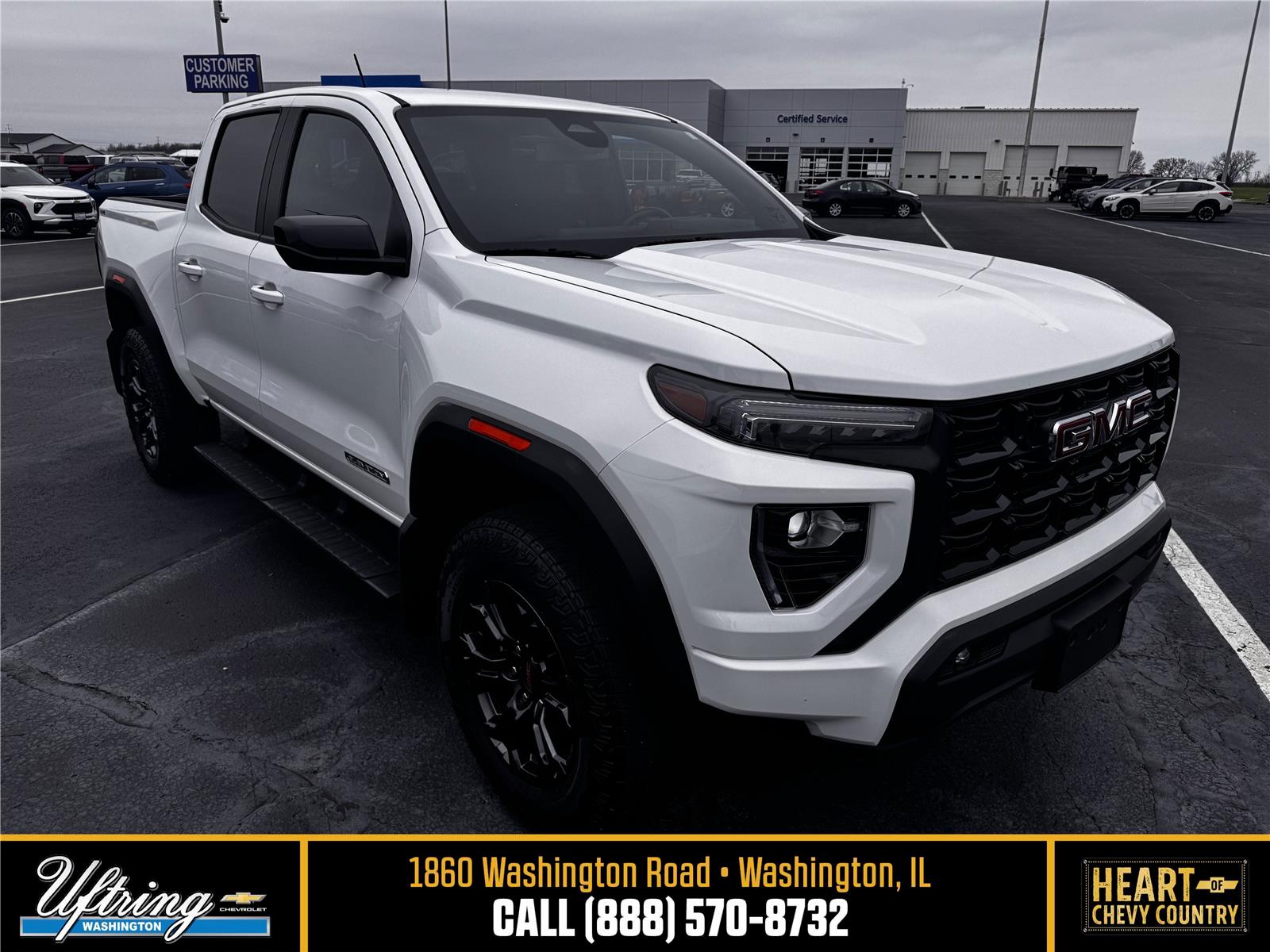 Summit White 2024 GMC Canyon Pickup Truck Four-Wheel Drive 8-Speed Automatic