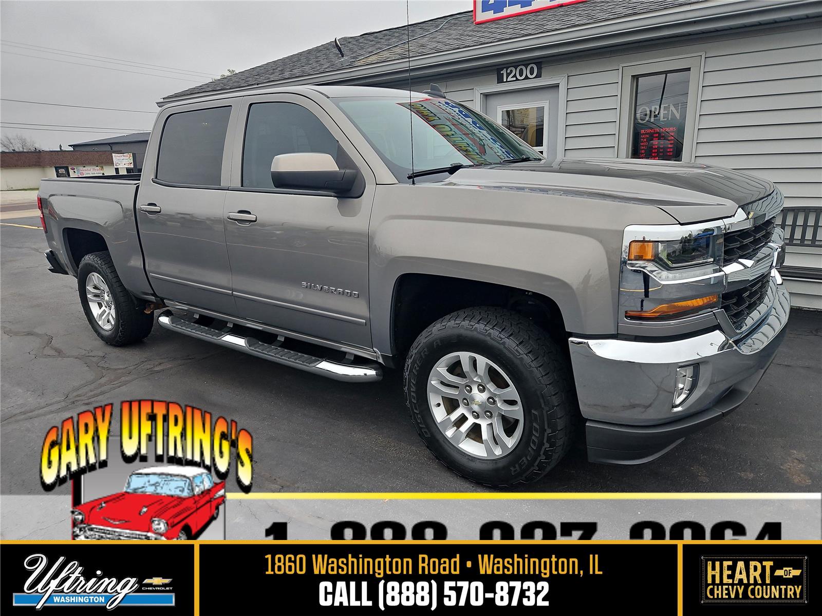 Pepperdust Metallic 2017 Chevrolet Silverado 1500 Pickup Truck 4X2 6-Speed Automatic
