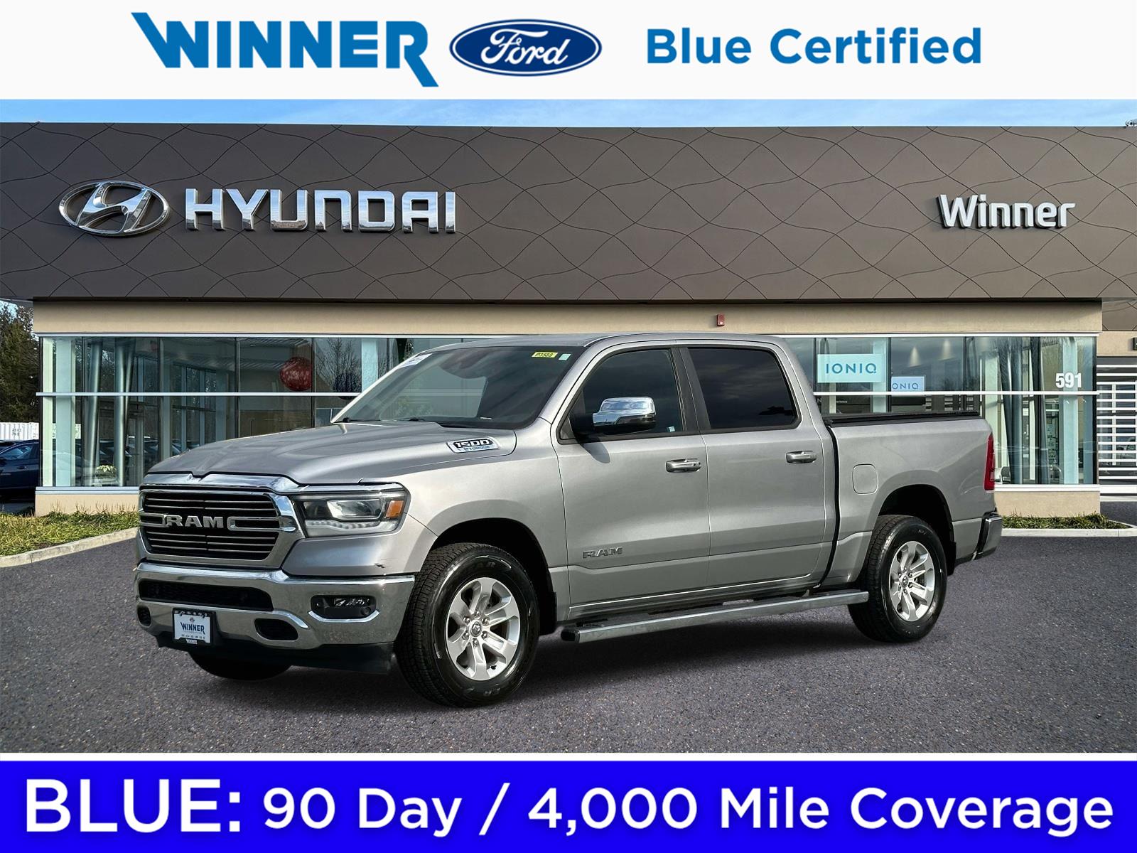 Billet Silver Metallic Clearcoat 2023 RAM 1500 Pickup Truck Four-Wheel Drive 8-Speed Automatic
