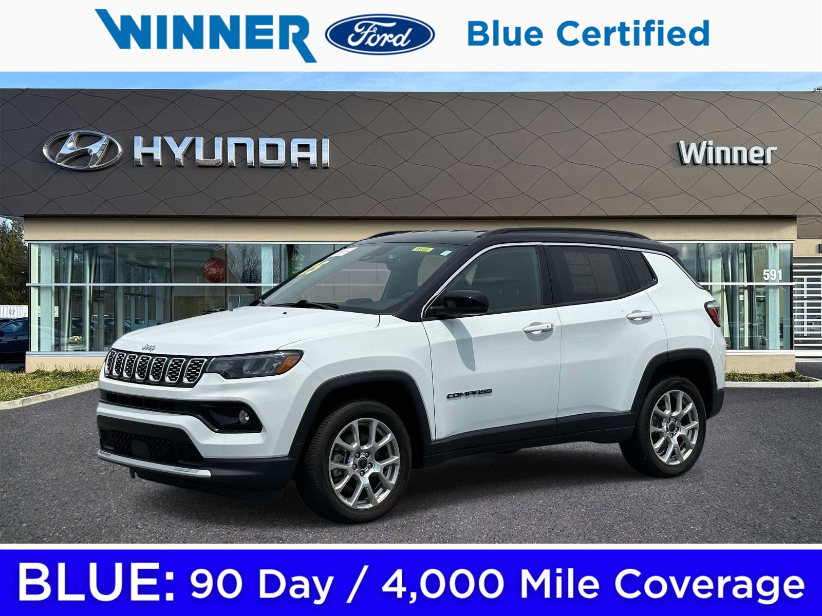 Bright White Clearcoat 2025 Jeep Compass SUV / Crossover Four-Wheel Drive 8-Speed Automatic