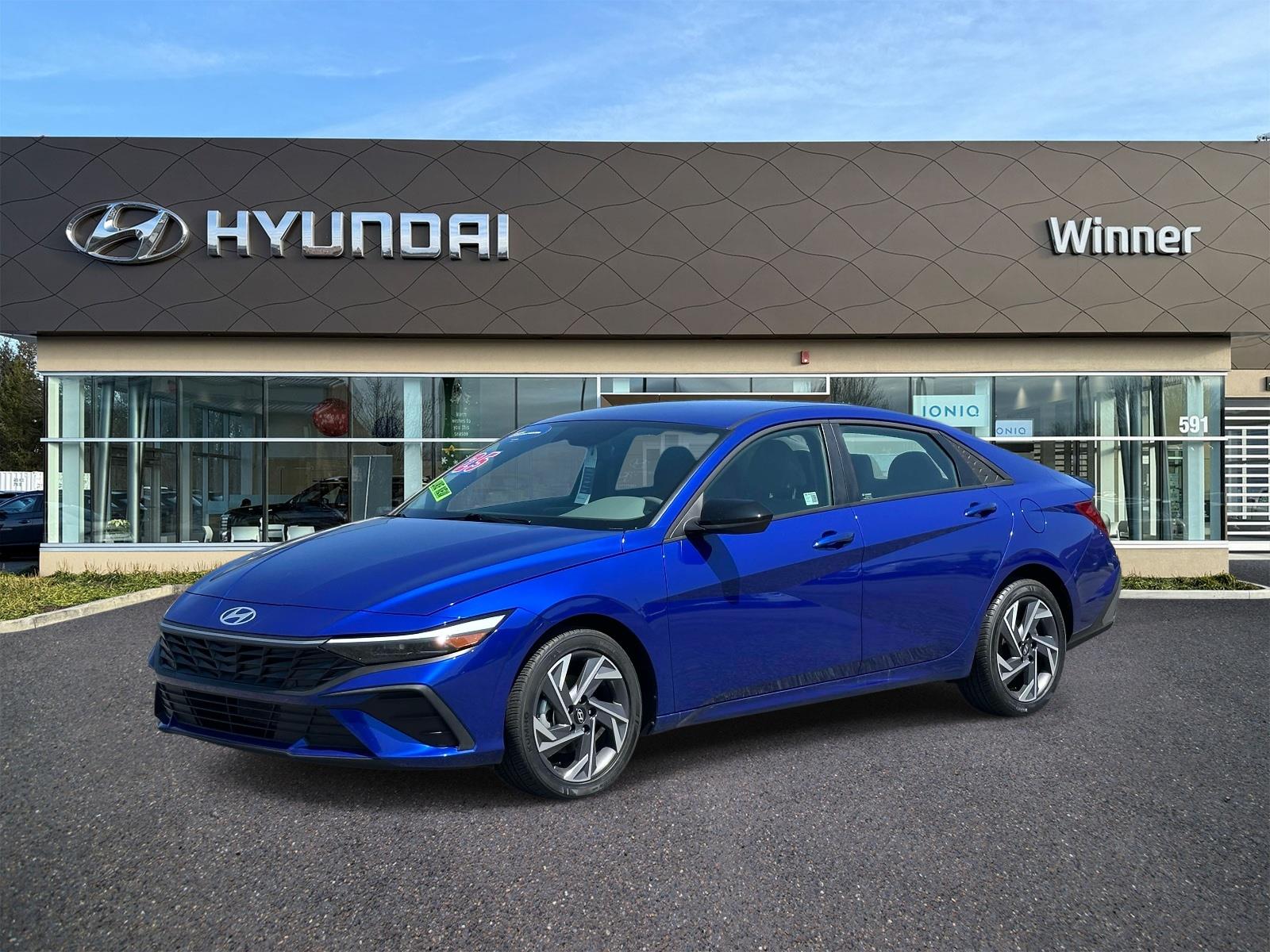 Intense Blue 2025 Hyundai Elantra Sedan Front-Wheel Drive Continuously Variable Transmission
