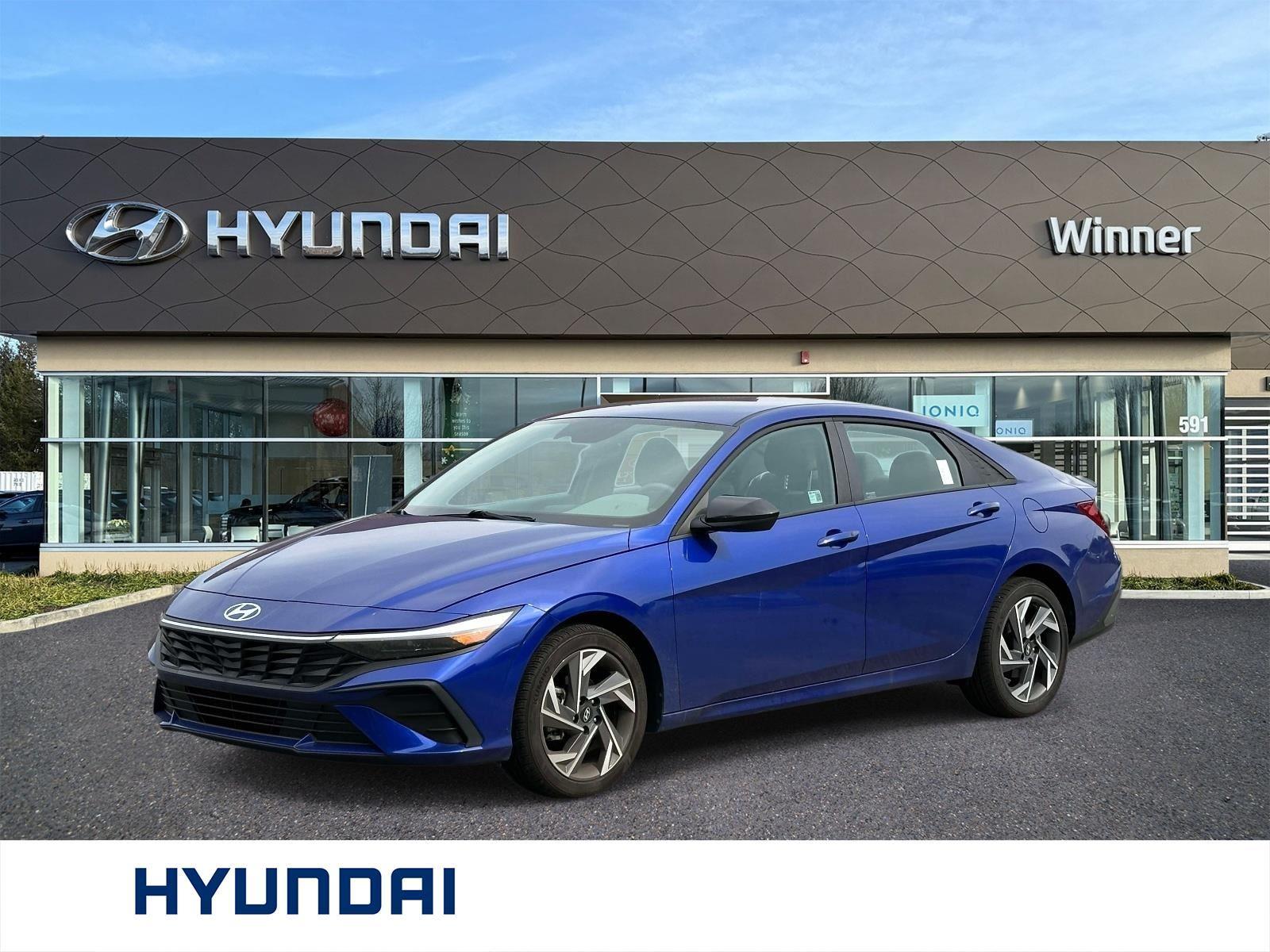 Intense Blue 2025 Hyundai Elantra Sedan Front-Wheel Drive Continuously Variable Transmission
