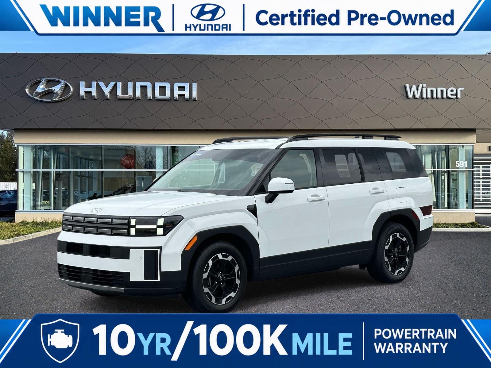 Serenity White 2025 Hyundai Santa Fe SUV / Crossover All-Wheel Drive Automatic