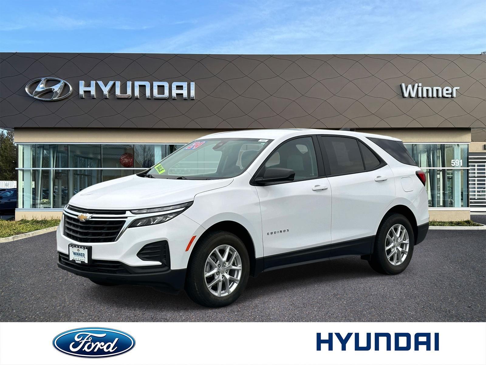 Summit White 2024 Chevrolet Equinox SUV / Crossover Four-Wheel Drive 6-Speed Automatic Overdrive