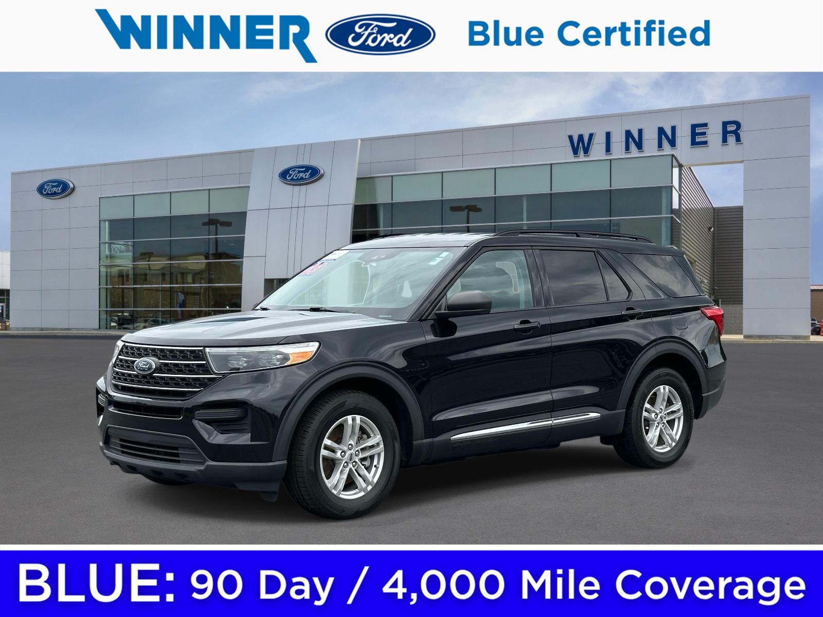 Agate Black 2023 Ford Explorer SUV / Crossover Rear-Wheel Drive Automatic
