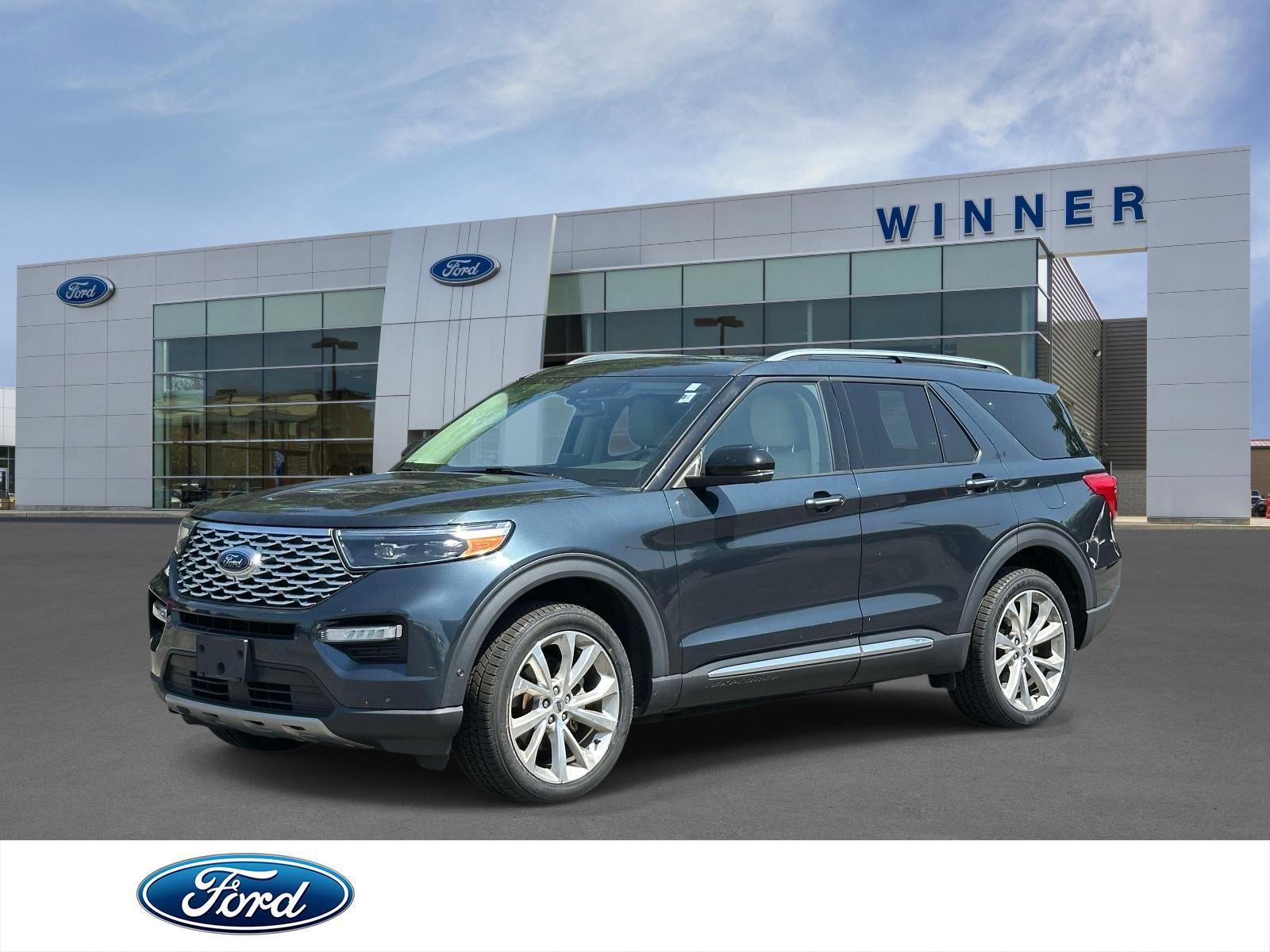 Stone Blue 2022 Ford Explorer SUV / Crossover All-Wheel Drive Automatic