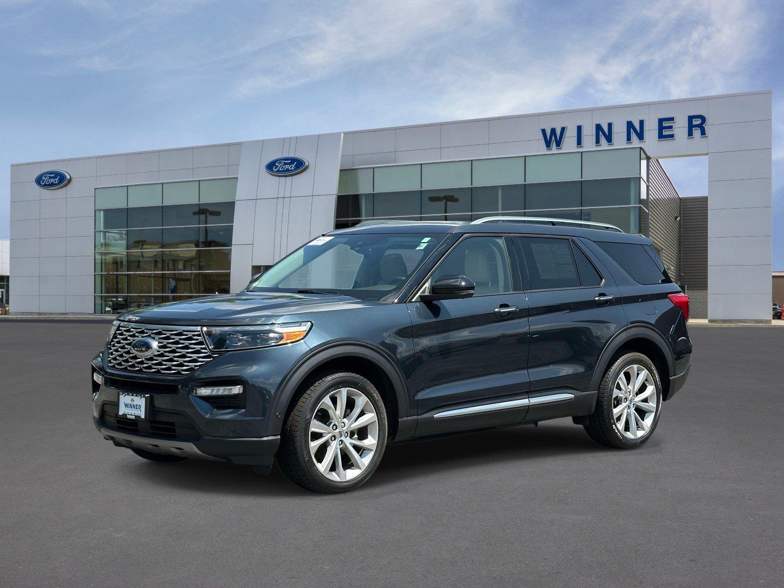 Stone Blue 2022 Ford Explorer SUV / Crossover All-Wheel Drive Automatic