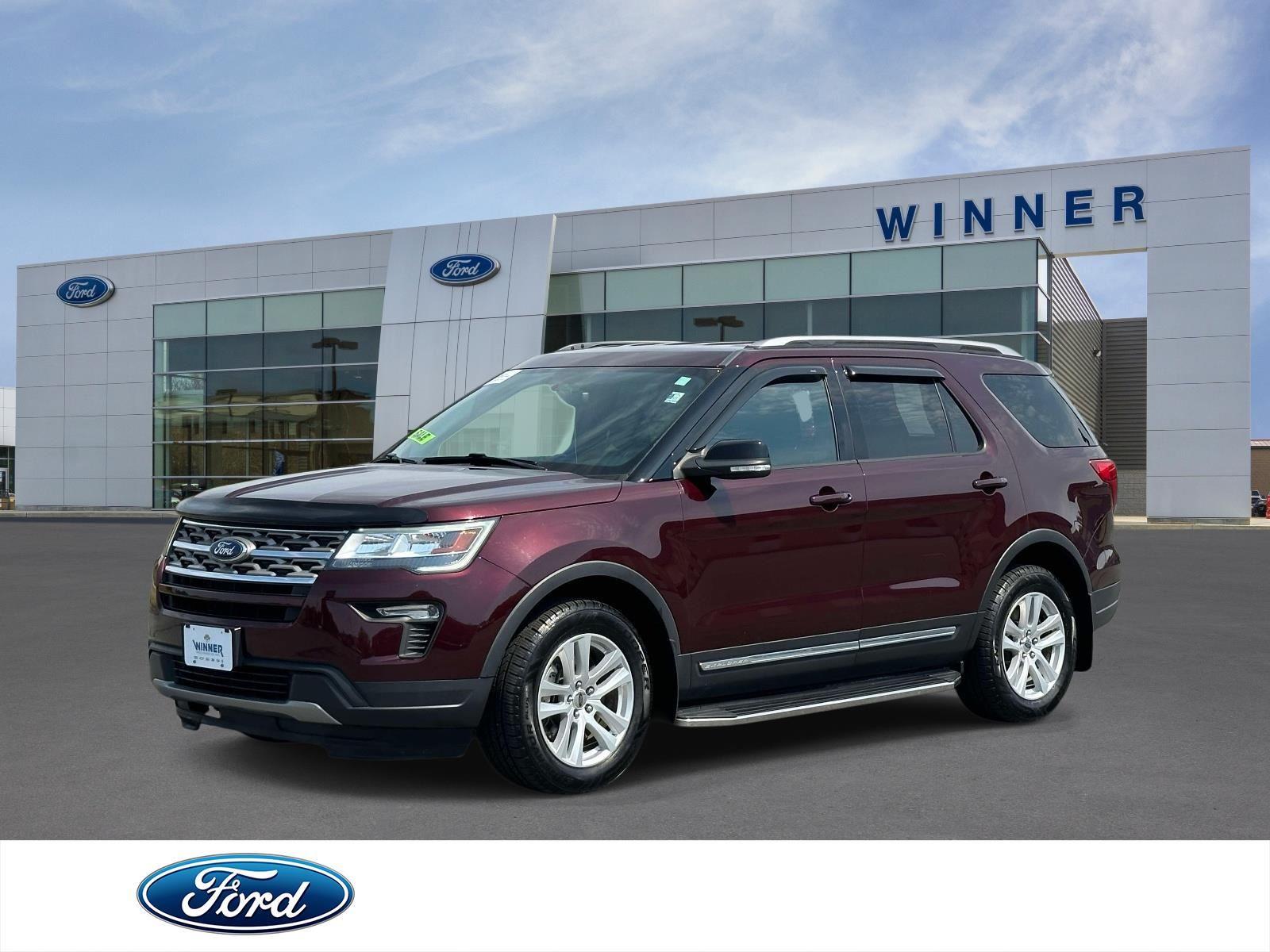 Red (Burgundy Velvet Metallic Tinted Clearcoat) 2018 Ford Explorer SUV / Crossover All-Wheel Drive 6-Speed Automatic