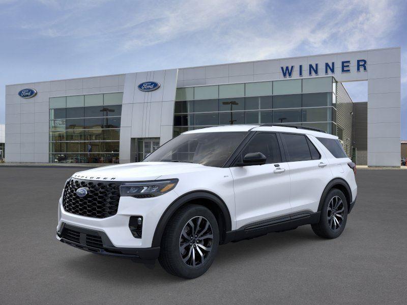 Star White Metallic Tri-Coat 2026 Ford Explorer SUV / Crossover All-Wheel Drive Automatic