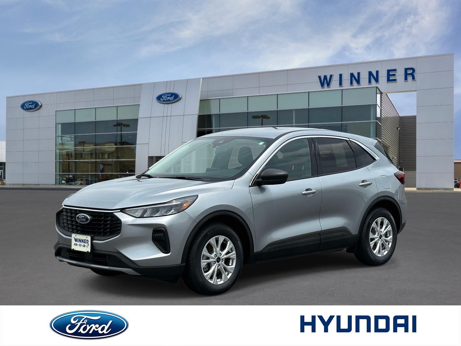 Iconic Silver 2024 Ford Escape SUV / Crossover Front-Wheel Drive 8-Speed Automatic