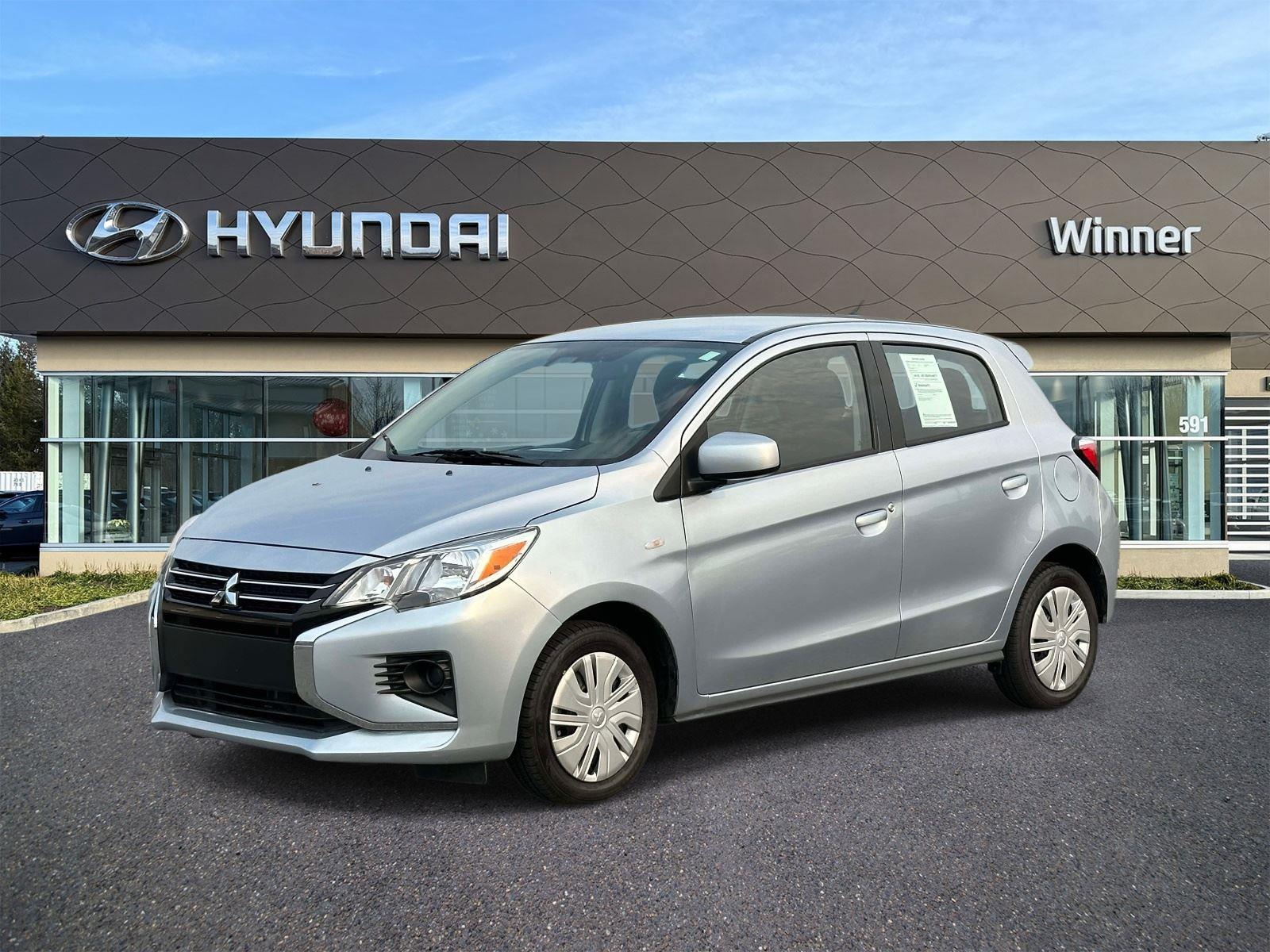 Starlight Silver Metallic 2024 Mitsubishi Mirage Hatchback Front-Wheel Drive Continuously Variable Transmission