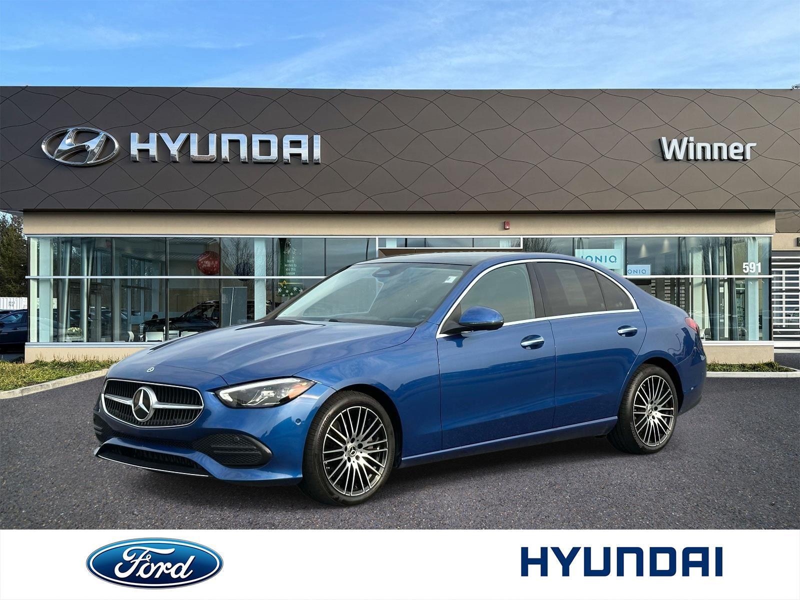 Starling Blue Metallic 2024 Mercedes-Benz C-Class Sedan All-Wheel Drive Automatic