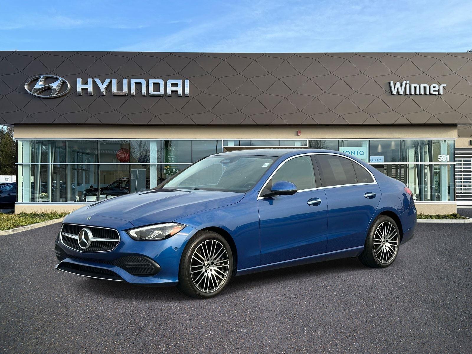 Starling Blue Metallic 2024 Mercedes-Benz C-Class Sedan All-Wheel Drive Automatic