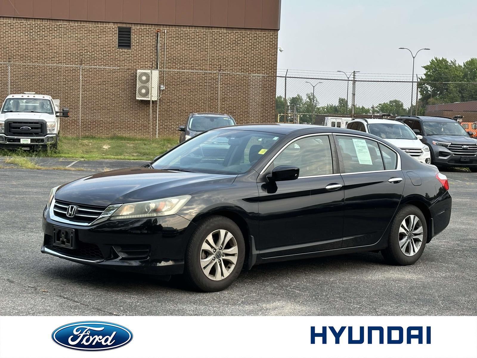 Black 2015 Honda Accord Sedan Front-Wheel Drive Continuously Variable Transmission