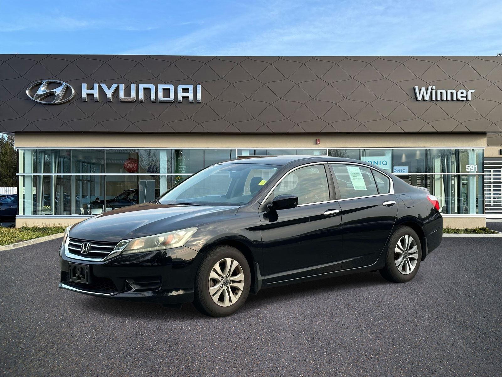 Black 2015 Honda Accord Sedan Front-Wheel Drive Continuously Variable Transmission