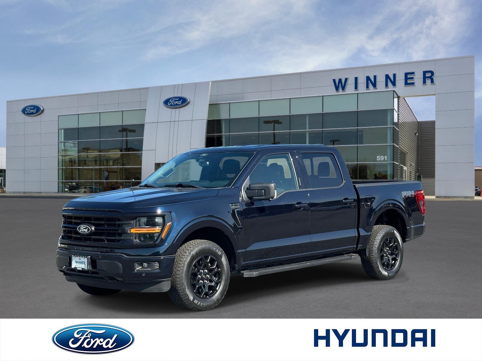 Antimatter Blue 2024 Ford F-150 Pickup Truck Four-Wheel Drive Automatic