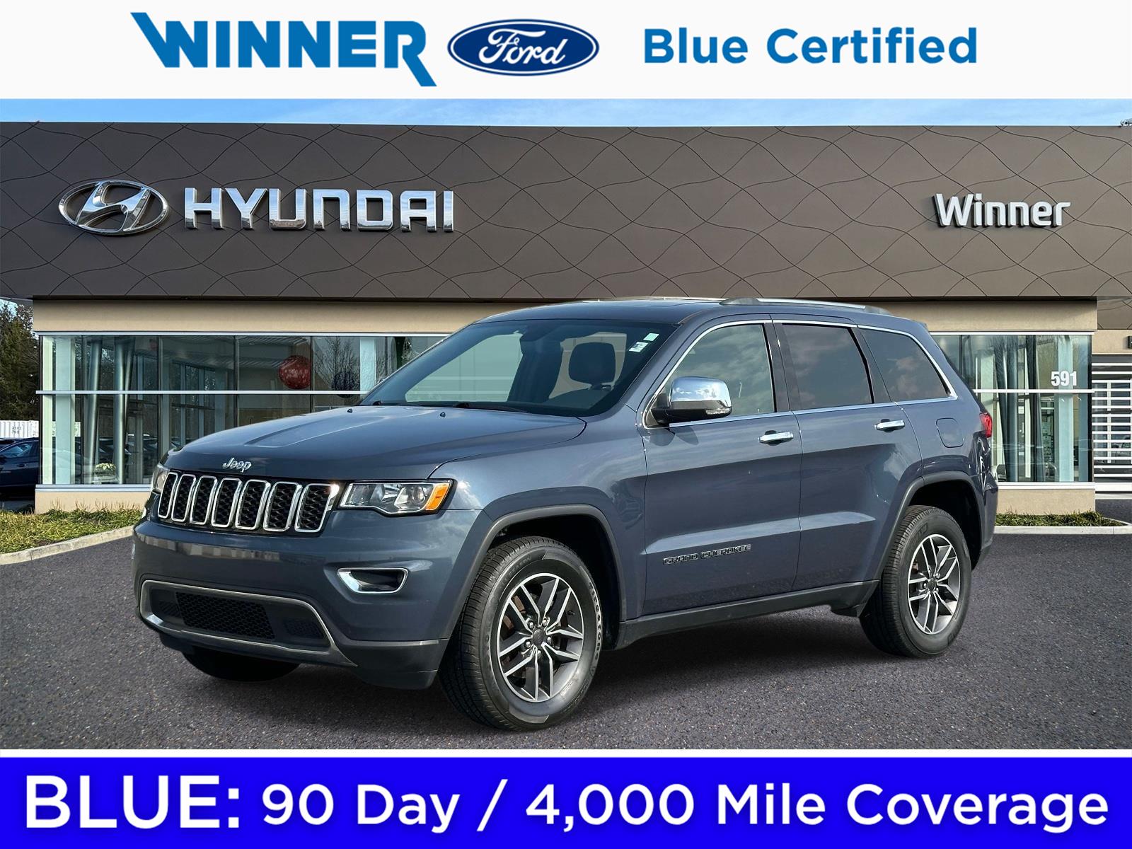Slate Blue Pearlcoat 2020 Jeep Grand Cherokee SUV / Crossover Four-Wheel Drive 8-Speed Automatic