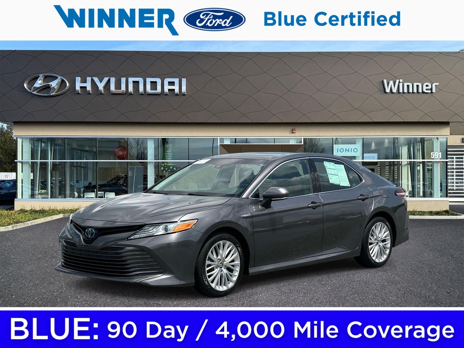 Predawn Gray Mica 2018 Toyota Camry Hybrid Sedan Front-Wheel Drive Continuously Variable Transmission