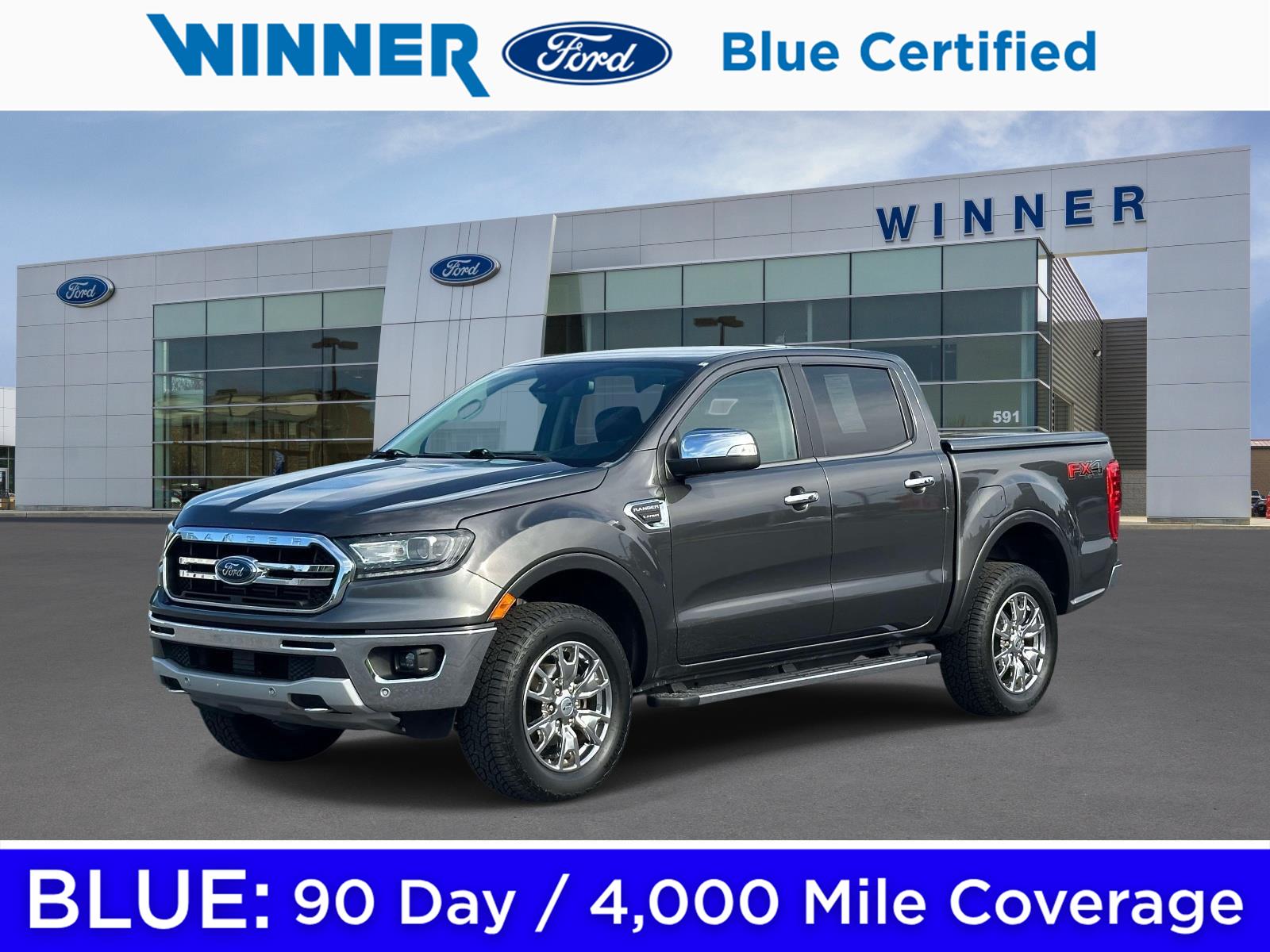 Gray (Magnetic) 2019 Ford Ranger Pickup Truck Four-Wheel Drive Automatic