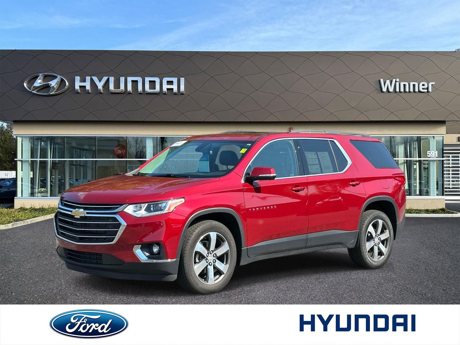 Cajun Red Tintcoat 2020 Chevrolet Traverse SUV / Crossover Four-Wheel Drive 9-Speed Automatic