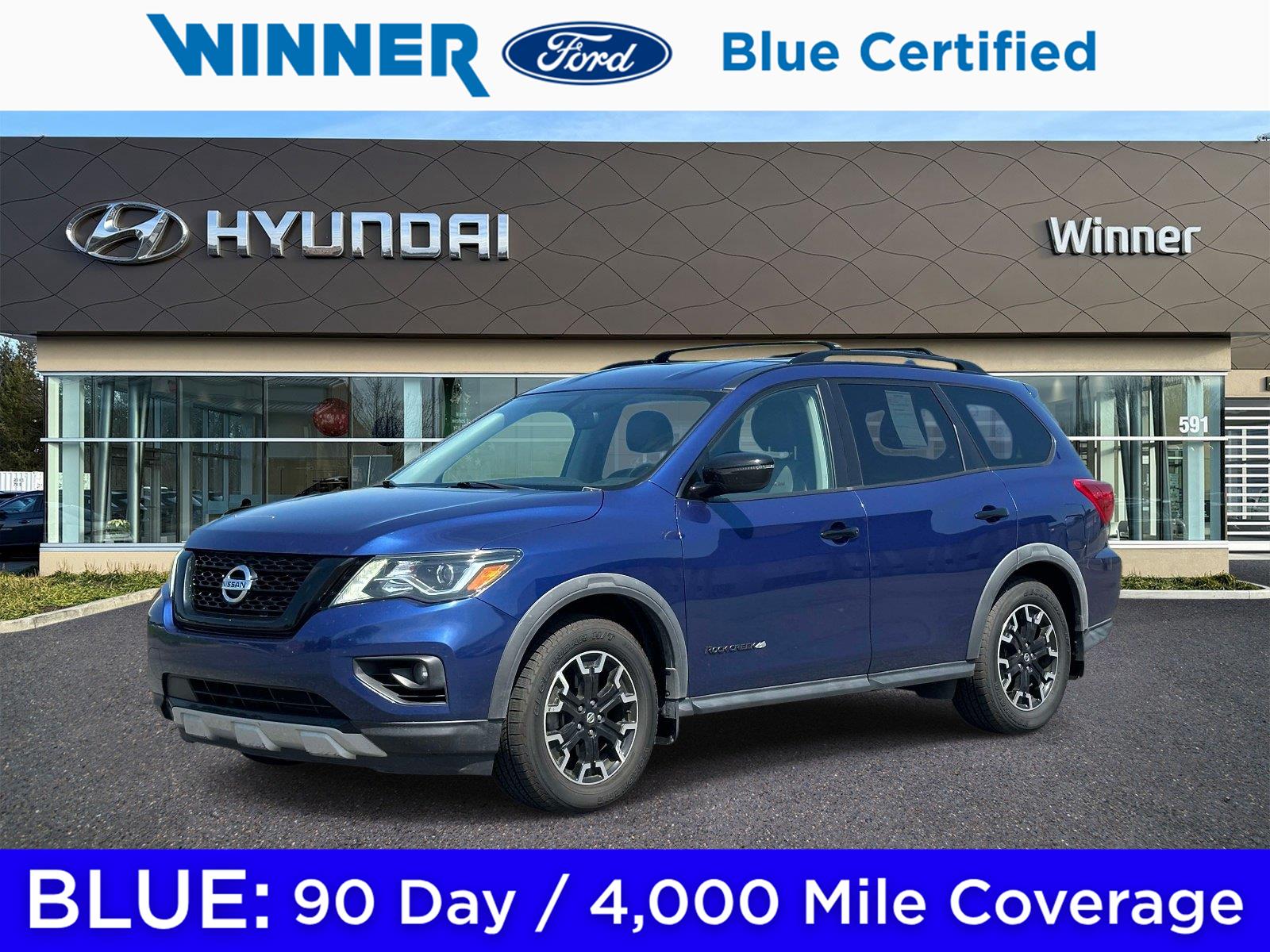 Caspian Blue Metallic 2019 Nissan Pathfinder SUV / Crossover Front-Wheel Drive Continuously Variable Transmission