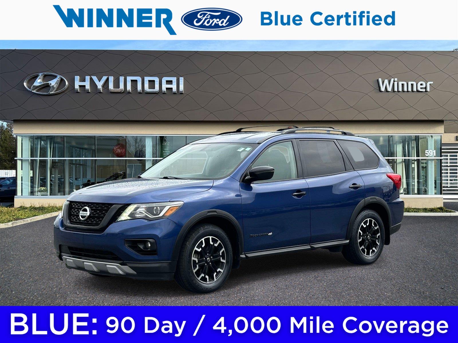 Caspian Blue Metallic 2019 Nissan Pathfinder SUV / Crossover Front-Wheel Drive Continuously Variable Transmission